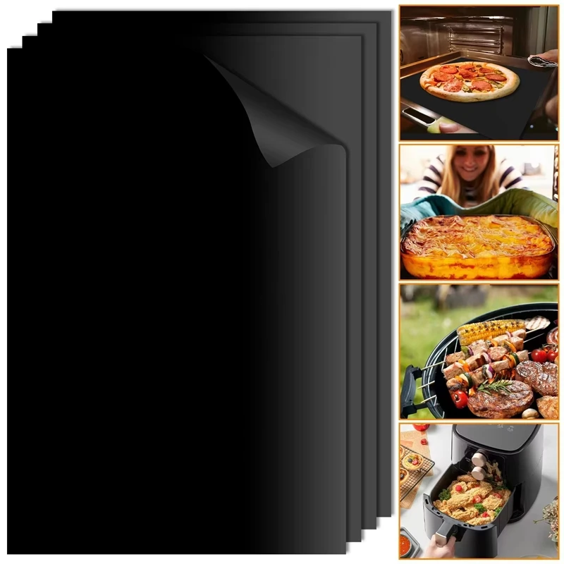 40x60/40x50/33x40cm Oven Liners Grill Mat Onstick Bbq Grill Liners Reusable Arbecue Baking Liners Cook Pad Microwave Oven Tool