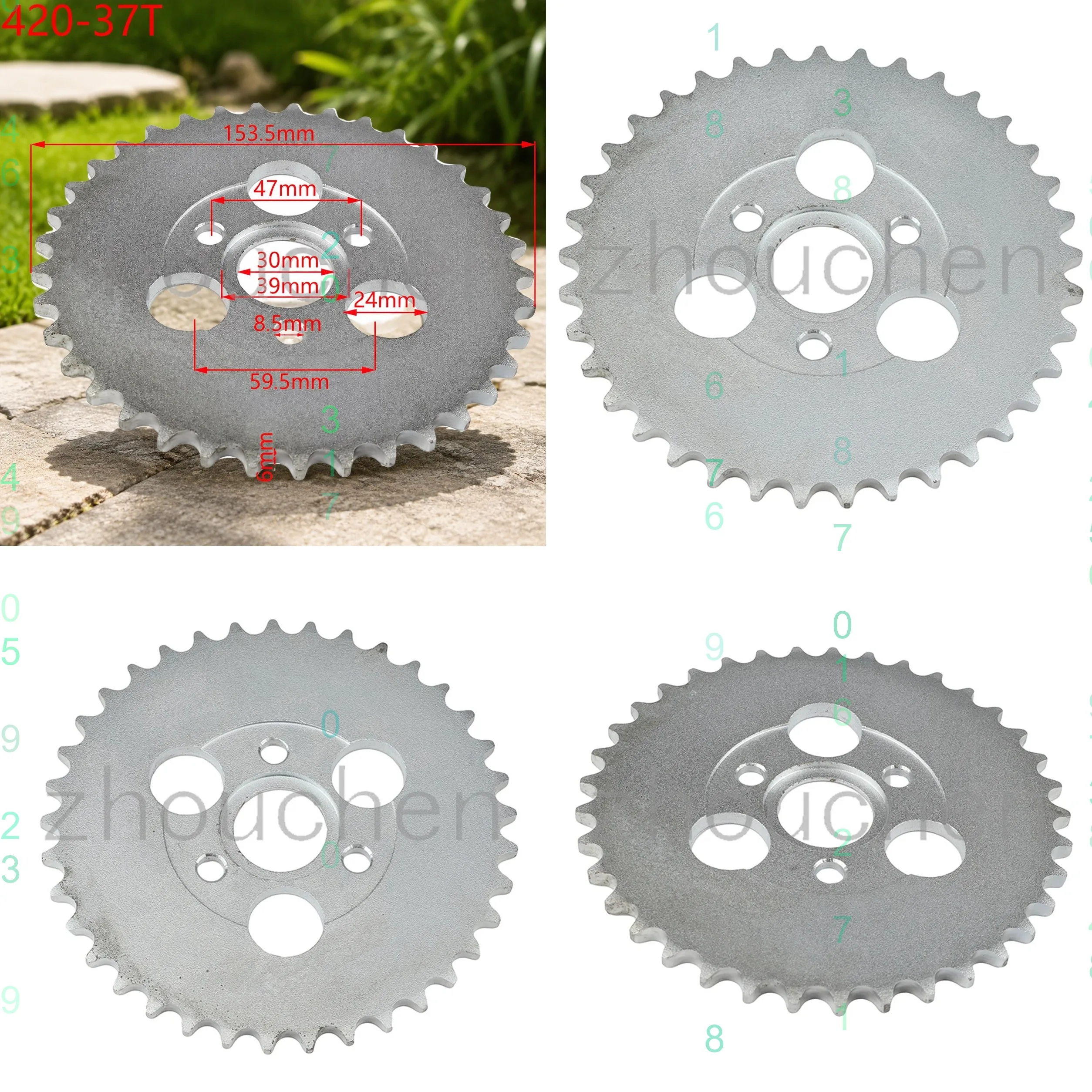 420 37T 30mm Rear Chain Sprocket Gear for Monkey Motorcycle Cross Country Dirt Bike