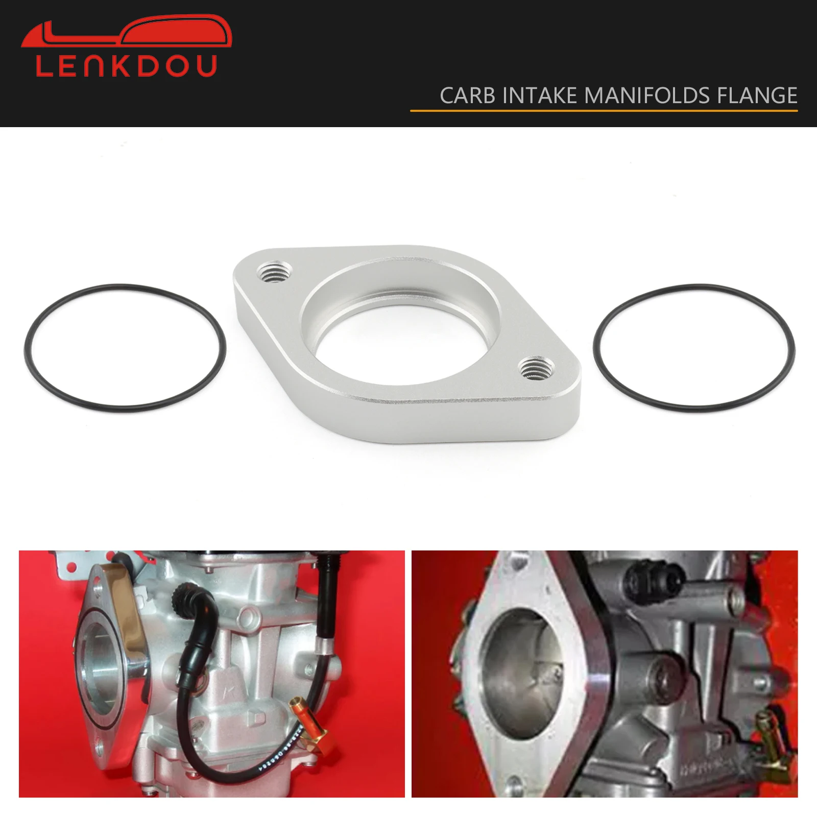 Motorcycle Carburetor Intake Manifold Adapter Flange CV40MM For Harley Sportster XL XLH XLC 883 1000 1100 Softail FXST