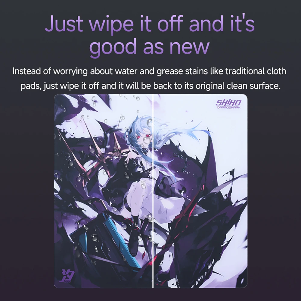 Darmoshark Glass Mouse Pad 500x500mm XL