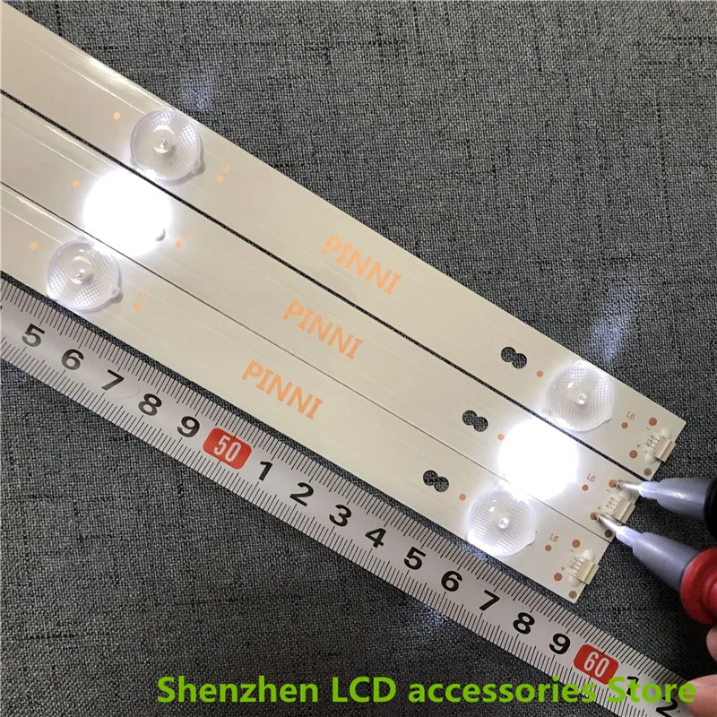 สําหรับ MG-32D2806V2C3B59018M-YY BG32A100 590 มม.6V 6LED 32 นิ้วใช้อลูมิเนียม 100% ใหม่ LCD TV Backlight บาร์