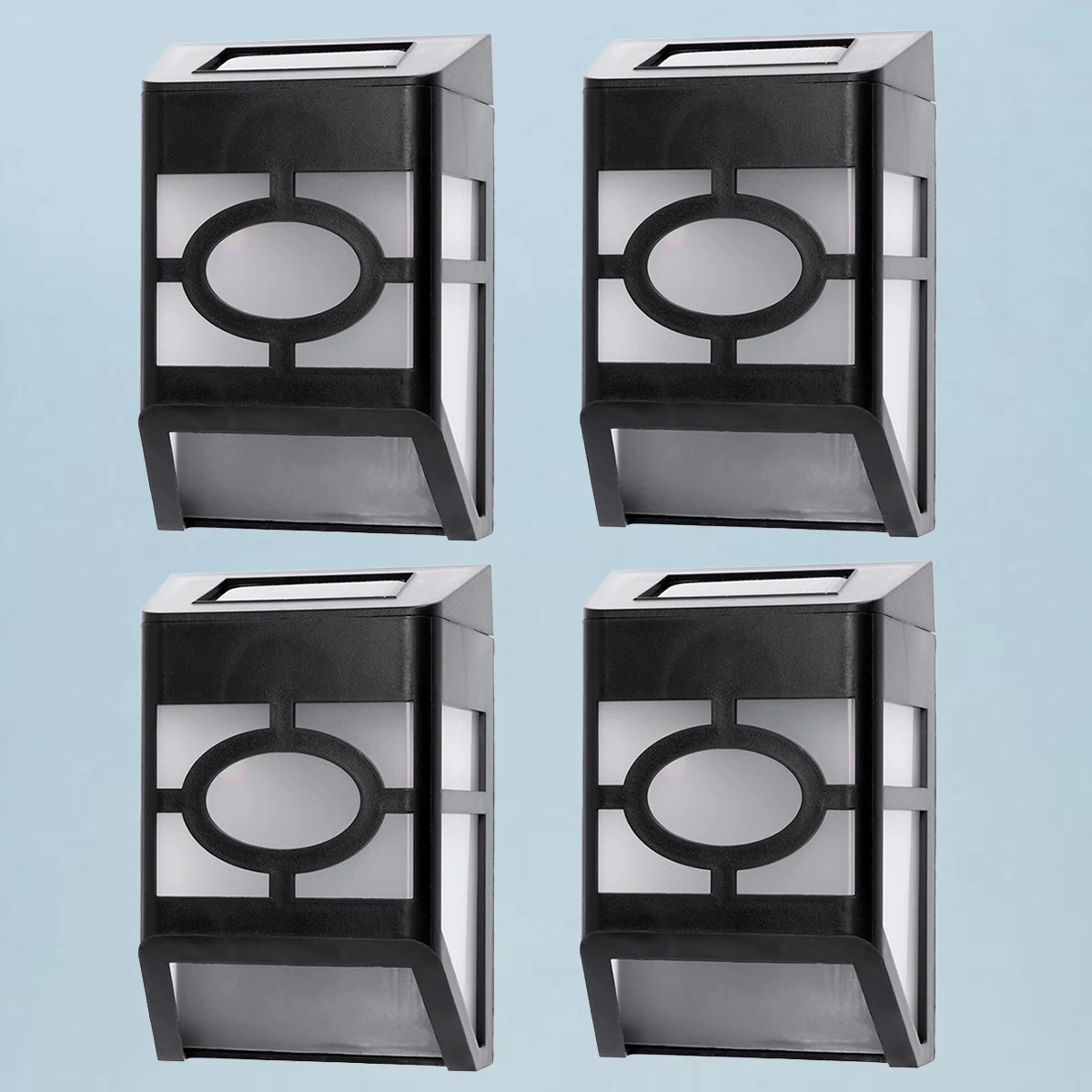 

4 Pcs Retro LED Wall Lights Outdoor for Yard Solar outside Power Waterproof Garden Backyard Outdoors