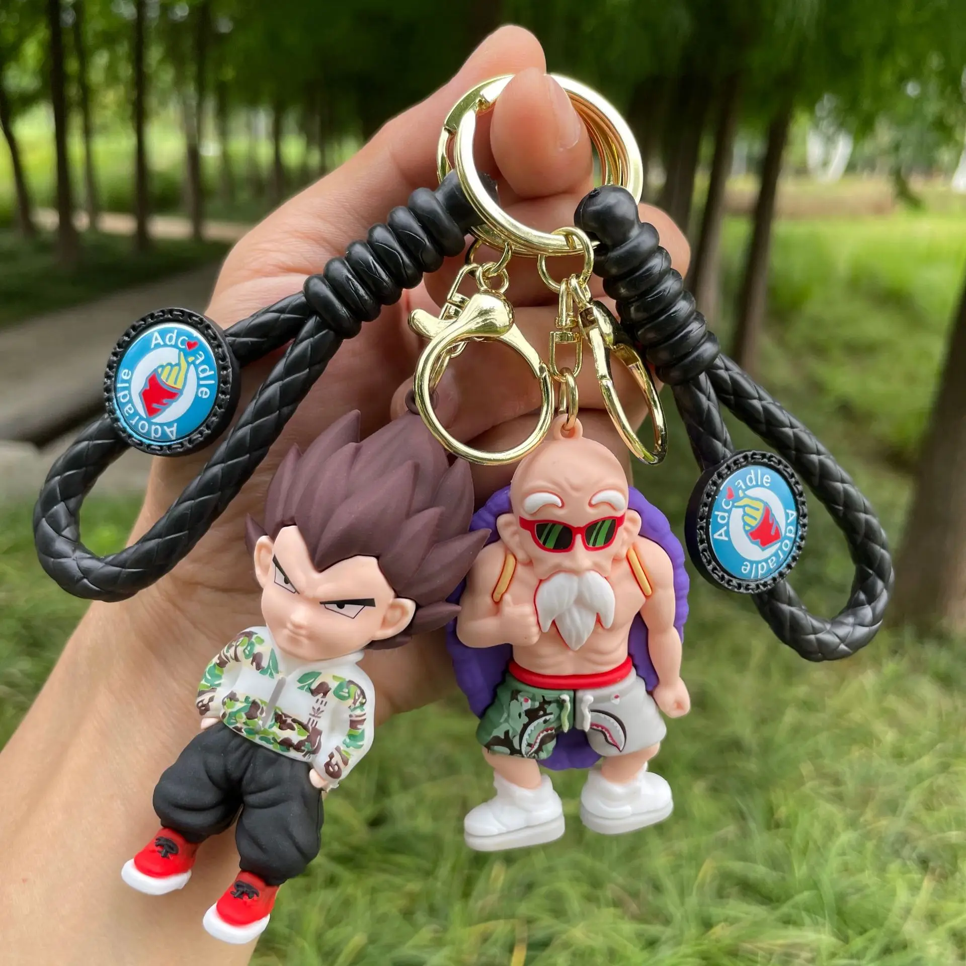 Anime Dragon Ball Keychain Cartoon Torankusu Son Goku Vegeta Key