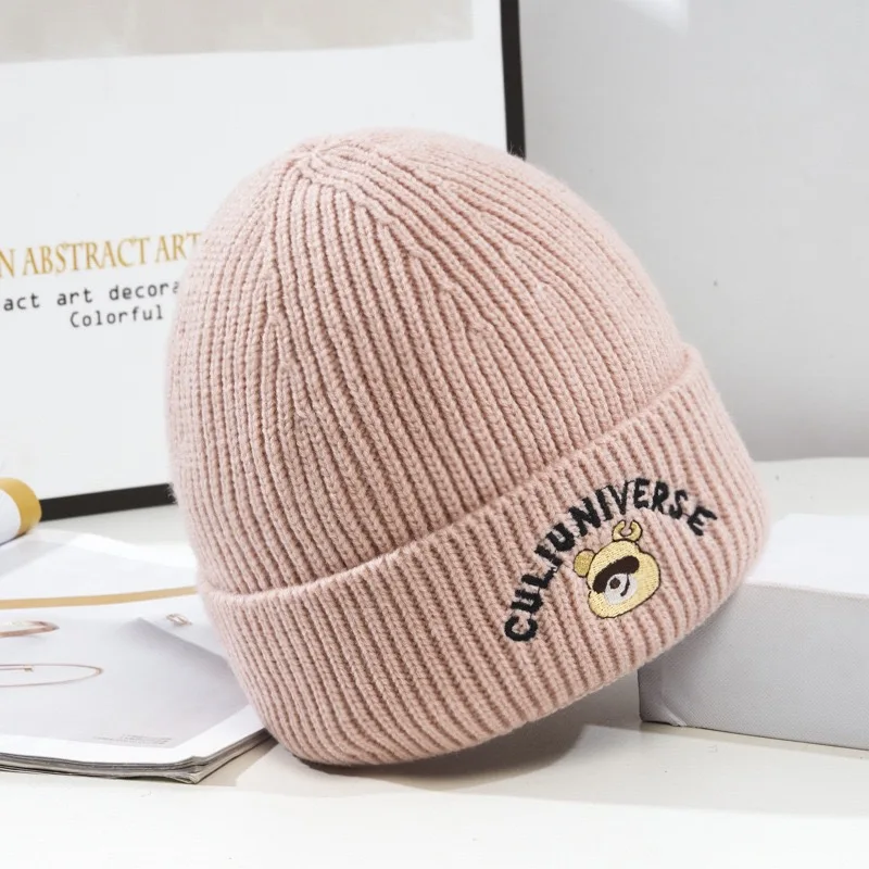 النسخة الكورية قبعة محبوكة دافئة، وجه المرأة تعزيز قبعة صوفية صغيرة، قبعة الخريف والشتاء الباردة للرجال، الباردة والفوز في الهواء الطلق #3