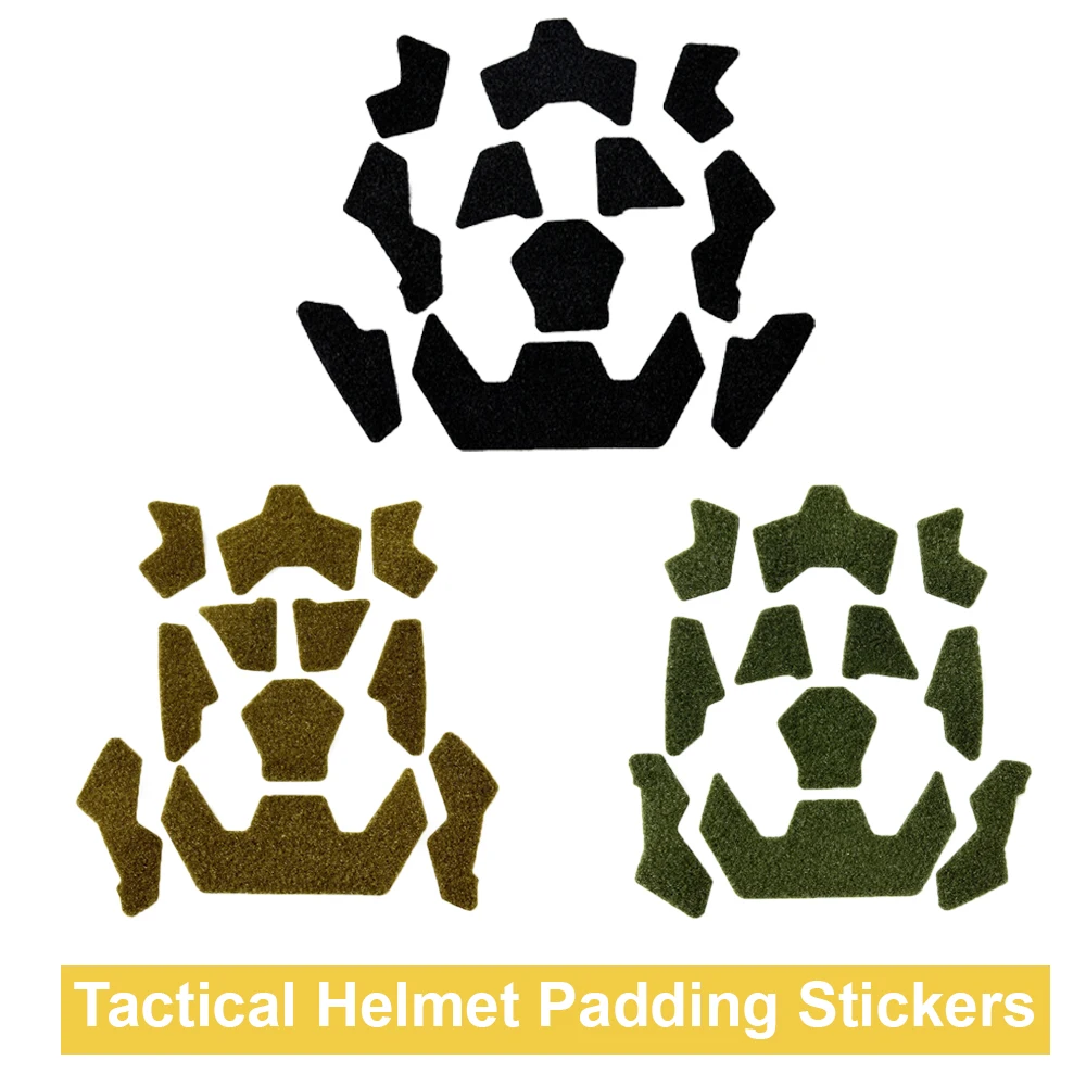 11Pcs/set Tactical FAST Helmet Cable Management Kits Magic Sticker Universal Tape Helmet Padding Stickers