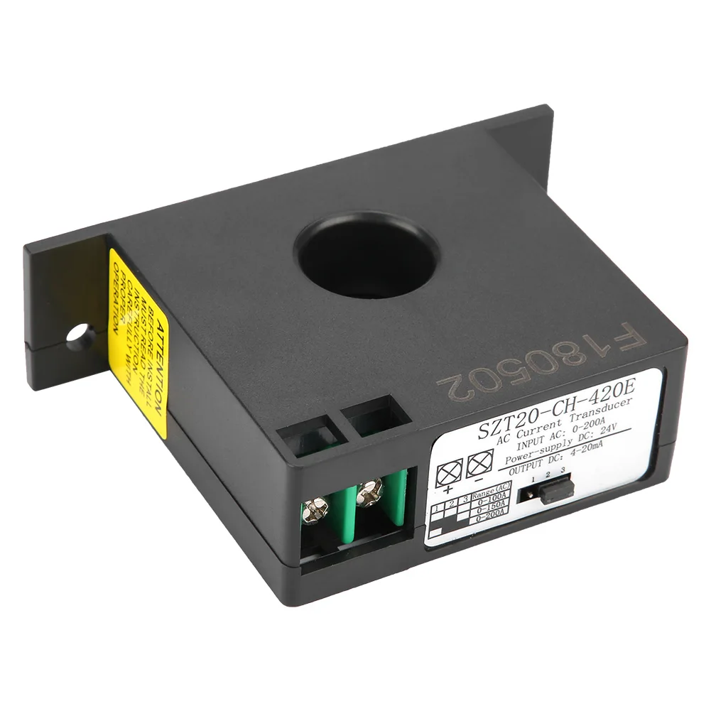 Current  SZT20-CH-420E Current Transducer Transmitter  Sensor AC Current Converter 0-200A