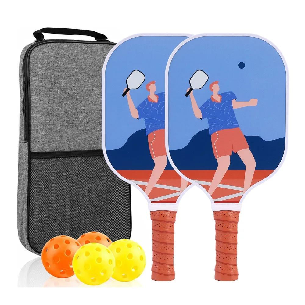 

Anti Slip Grip Pickleball Racket Professional Wear Resistant Pickleball Training Equipment Long Handle Lightweight