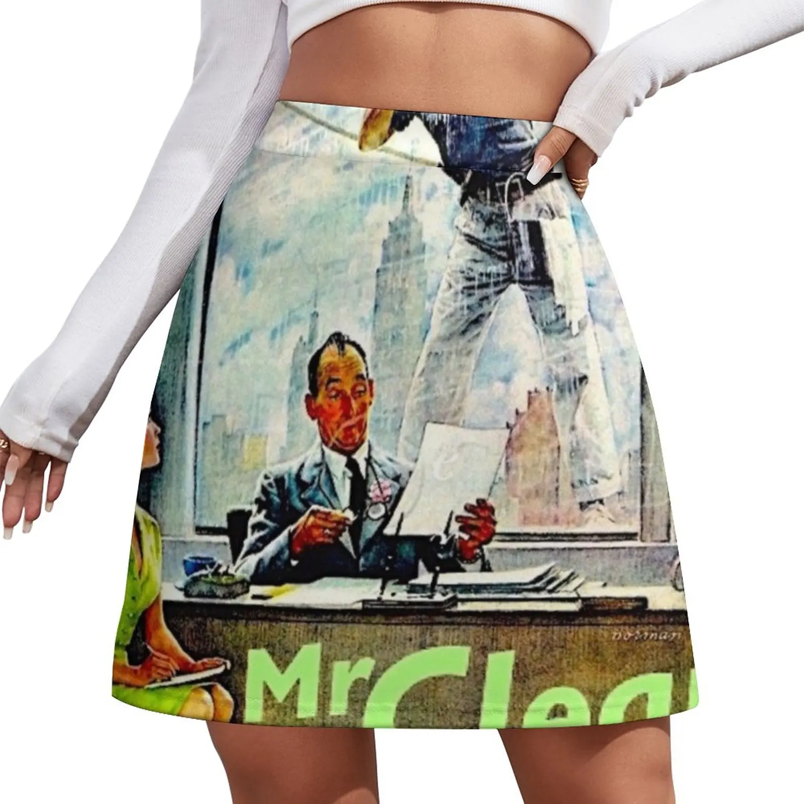 Mr.Clean Mini Skirt mini skirt for women mini denim skirt Skort for women