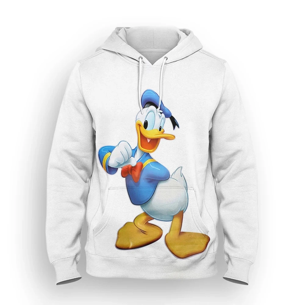 

Disney-Men and Women's Donald Duck Hoodies, 3D Anime Print, Moletons extragrandes, Pullovers infantis, fatos de treino, Roupas,