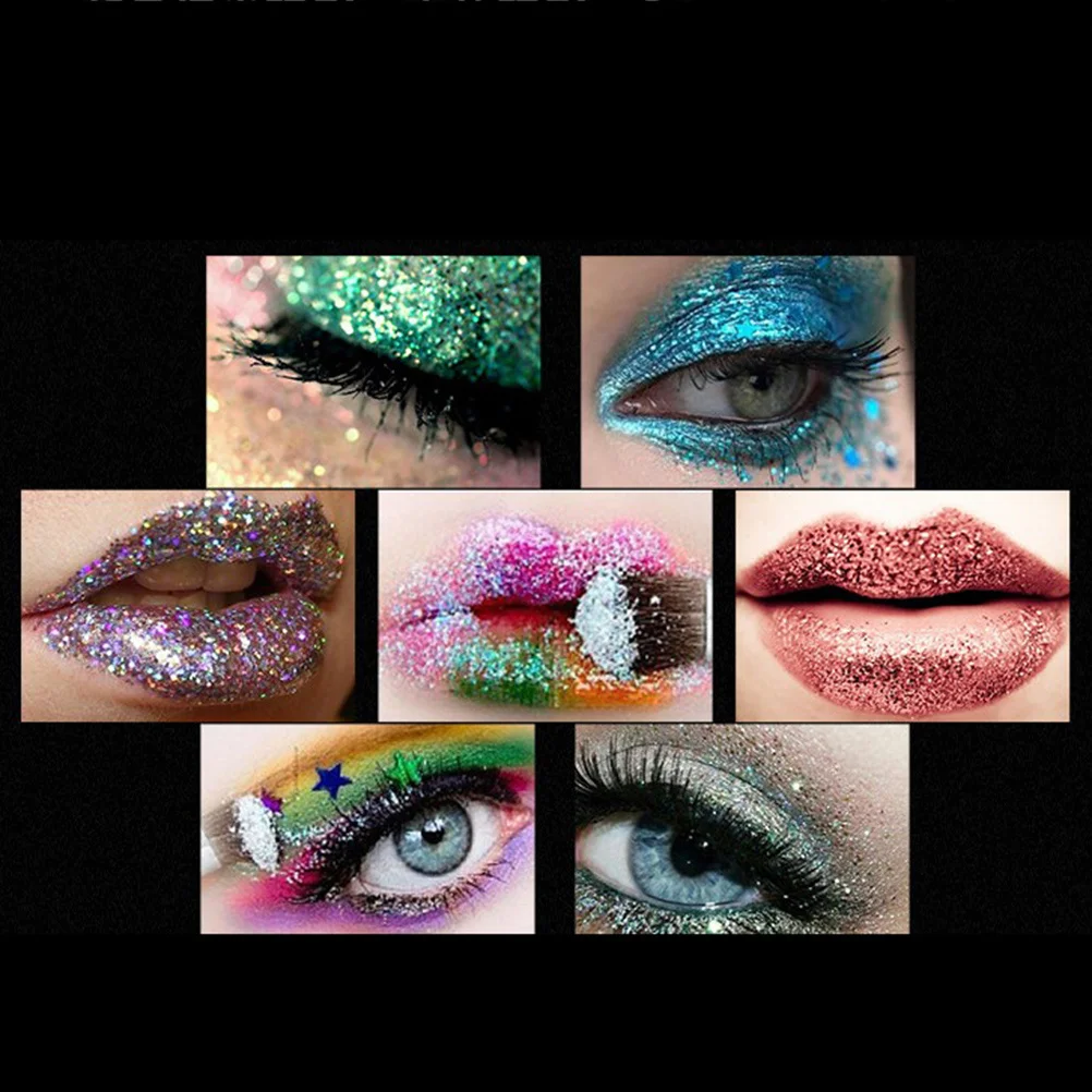 

Mixed Colors Glitter Eye Shadow Powder 2.8Cm Finely-Milled Loose Pigments For Makeup Highlighting Face Body Art