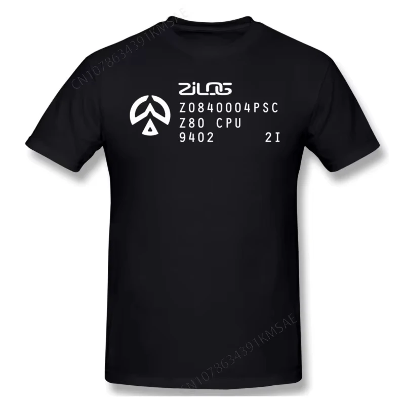 

T-Shirt Humoristique en Coton Pur pour Homme, avec Programmeur ZilAustin Z80, Marquage à Microprocesseur, Style Harajuku