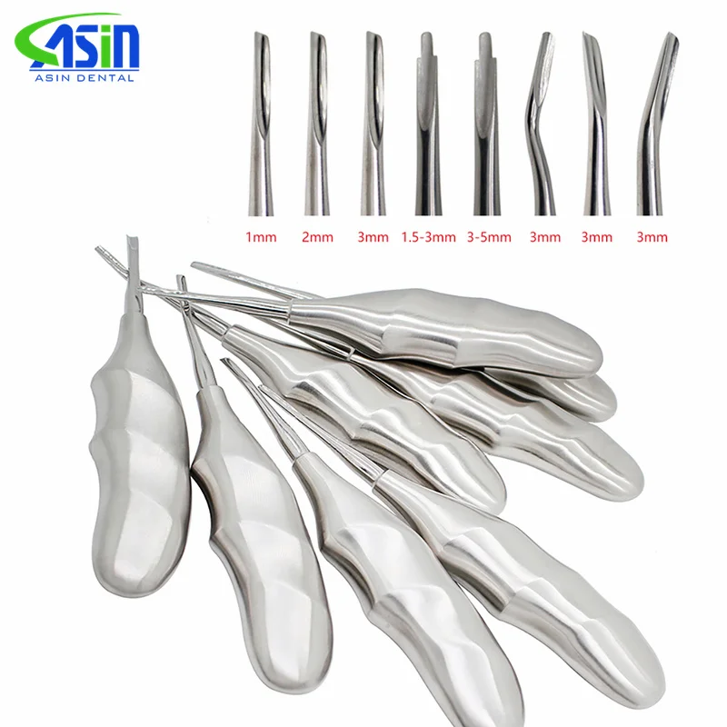 DEASIN 8pcs Dental elevator kit Dental Orthodontic Oral Surgery Elevators Surgical Instrument dentistry lab