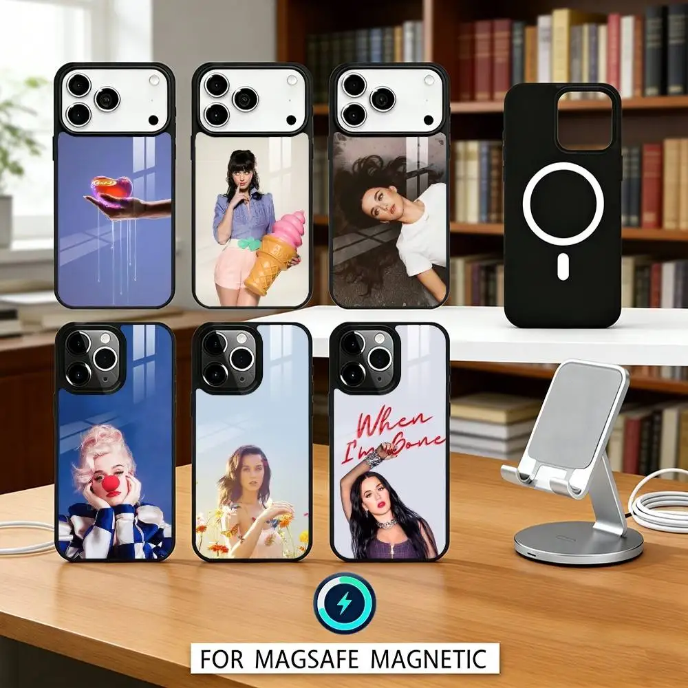 

Lovely K-Katy P-Perry 143 Phone Case For iPhone17,16,15,14,13,12,Pro,Max,Magnetic For Magsafe Wireless Charging