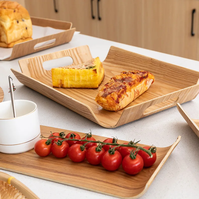 HeMu Bread and Fruit Tray Customized Rectangular Water Willow Tray Cake Bakery Tray Special Tray For Hotel Restaurant Bakery