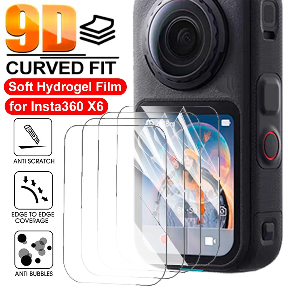 1/2/3/5Pcs Soft Hydrogel Film Screen Protector for Insta360 X6 HD Clear Anti-scratch Protective Films for Insta360 X6 Not Glass