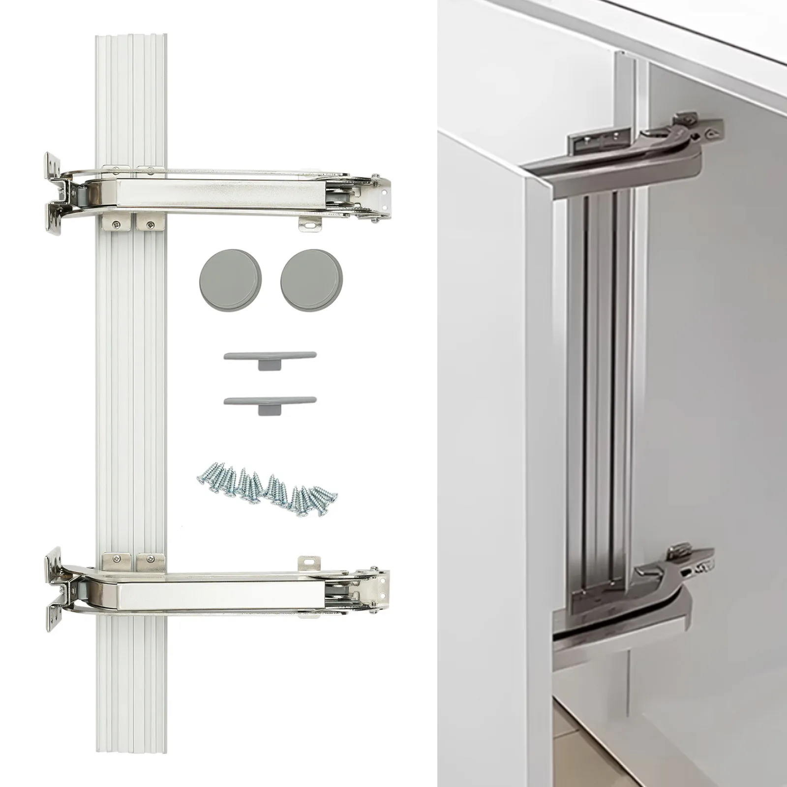 

Cabinet Door Mount Lateral Opening Door Hinge Set, Heavy Duty Door Hinges, Cabinet Door Hinges Set Suitable for Cabinet Doors