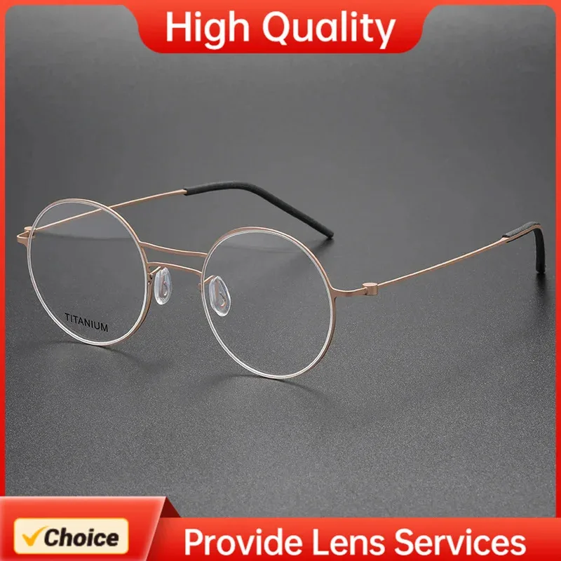 

5518 LINDBERG-стиль, винтажная мужская оправа для очков, титановая модная женская оправа для чтения, близорукость, очки по рецепту, без инструментов в сборе