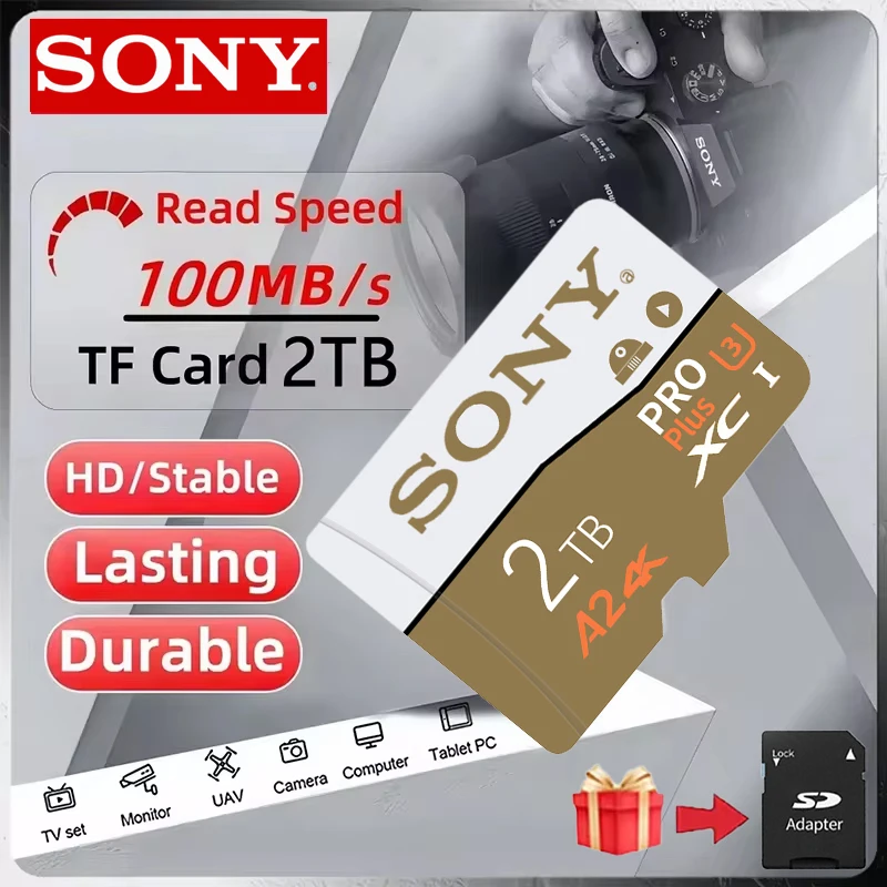 SONY High Speed Memory Card 128GB Mini SD Card U3 4K High Speed Micro TF SD Card 1TB 2TB TF Card dla Nintendo Switch