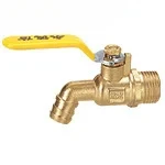 

Brass hot water 4 points hot water DN15 copper water DN20 6 points faucet Yongde Xin 503