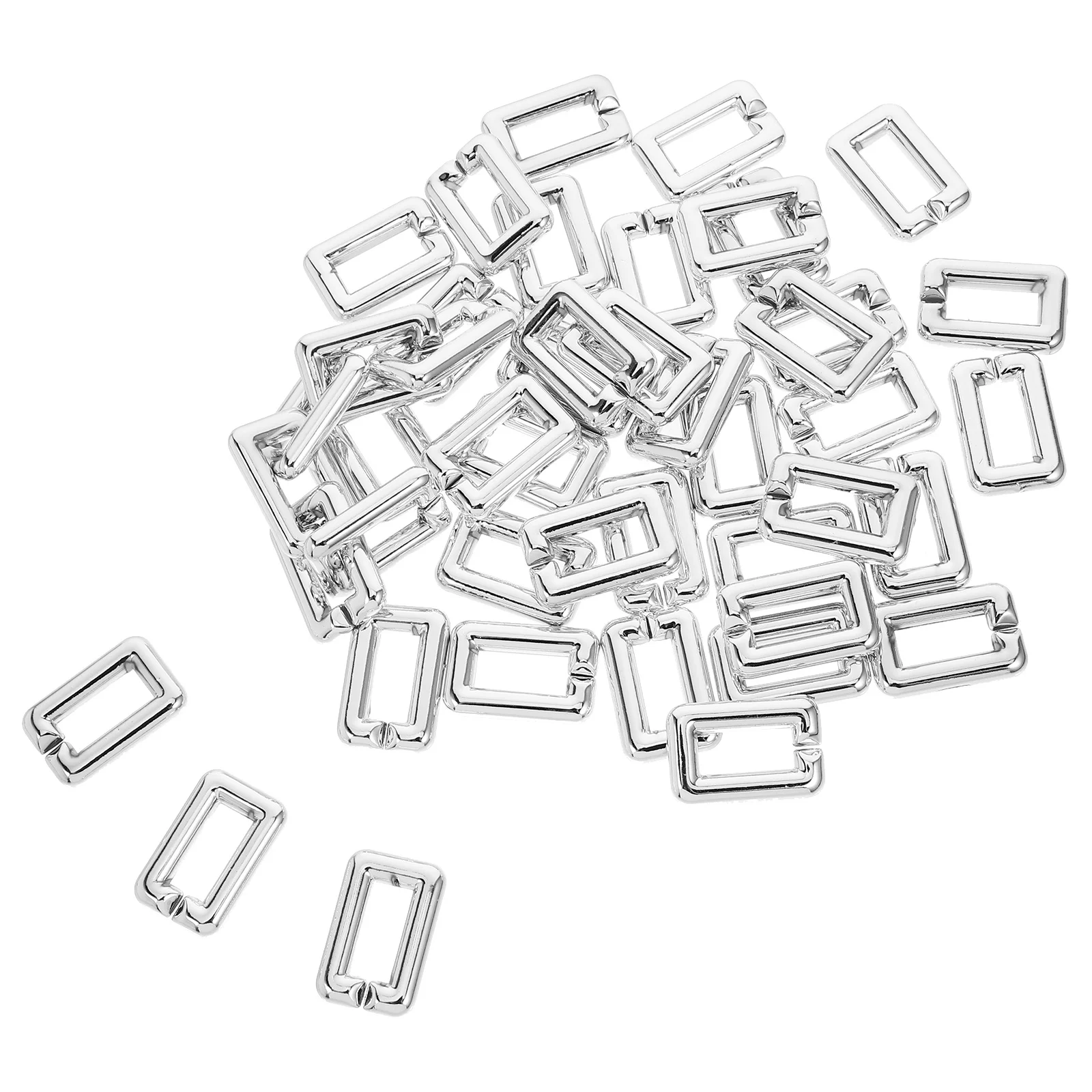 

50Pcs Durable ABS Decorative Chain Buckle Quick Link Connectors Easy Fast Attachment for Bags Clothing Accessories