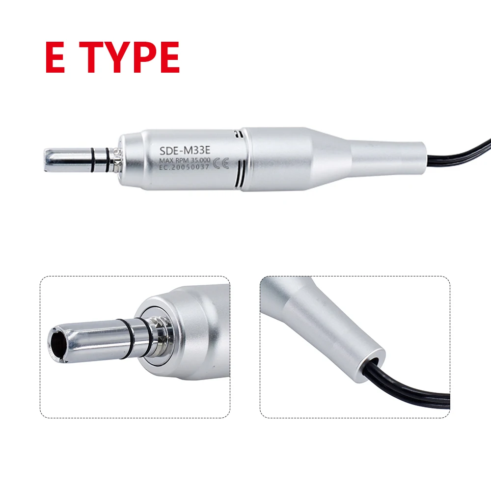 MARATHON / STRONG 102 105L 102L H37LN E-type handle 35K & 40K RPM Dental Micromotor Polishing Handpiece Dental Lab Equipment