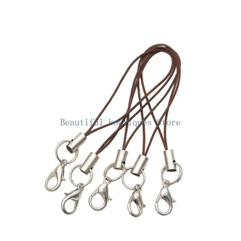 U4LF 100 قطعة من حبل الهاتف حلقة تسلق المعصم مادة البوليستر مثالية للهواتف ومفاتيح مشغلات MP3 والكاميرات الصغيرة