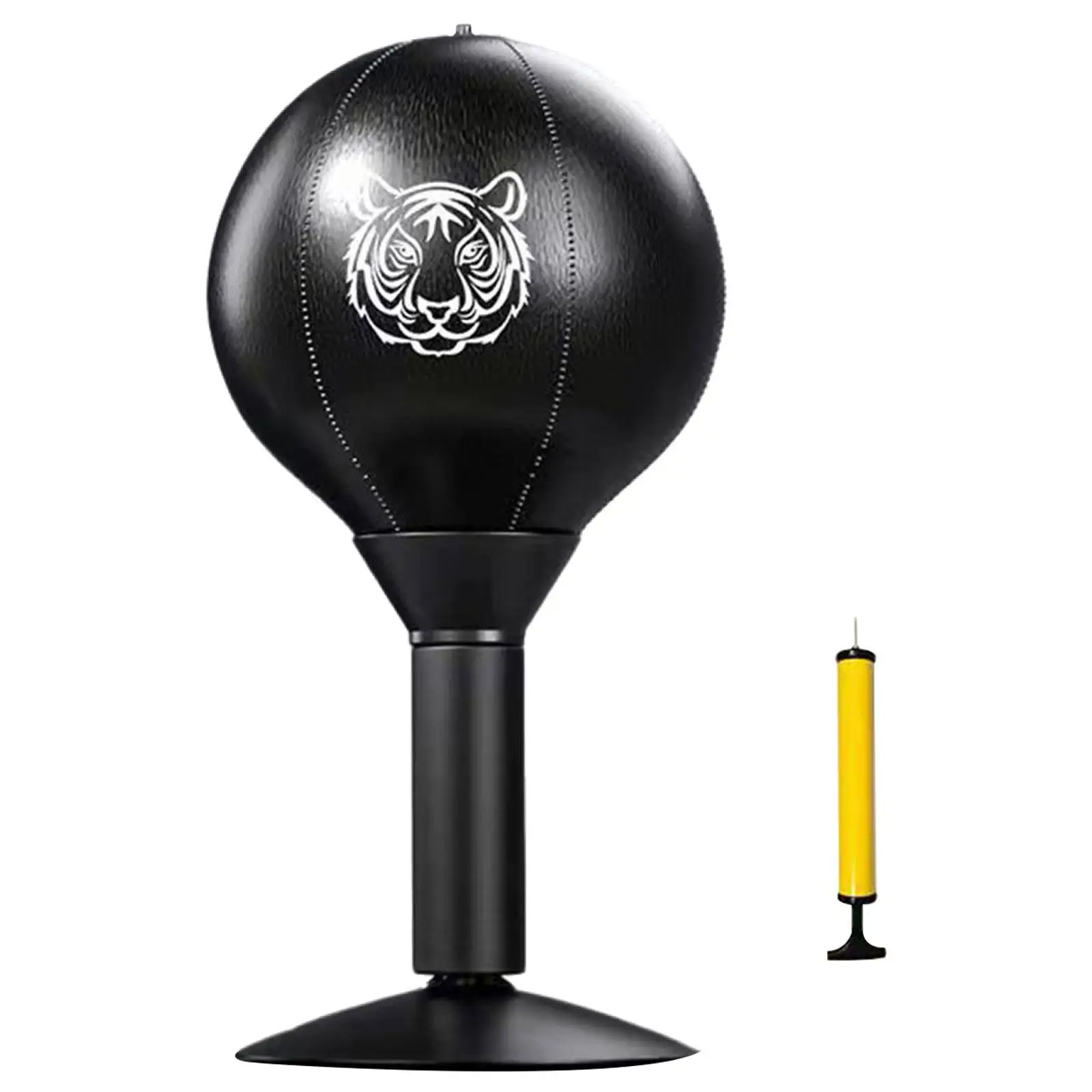 Desktop Punching Bag Table Boxing Punch Ball Suction Gear PU Leather Home Gym