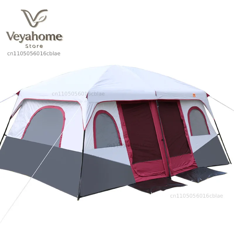 3 Room extra Large Outdoor Camping Tents 4 8 Persons Waterproof Outdoor Family Luxury Big Camping Tent