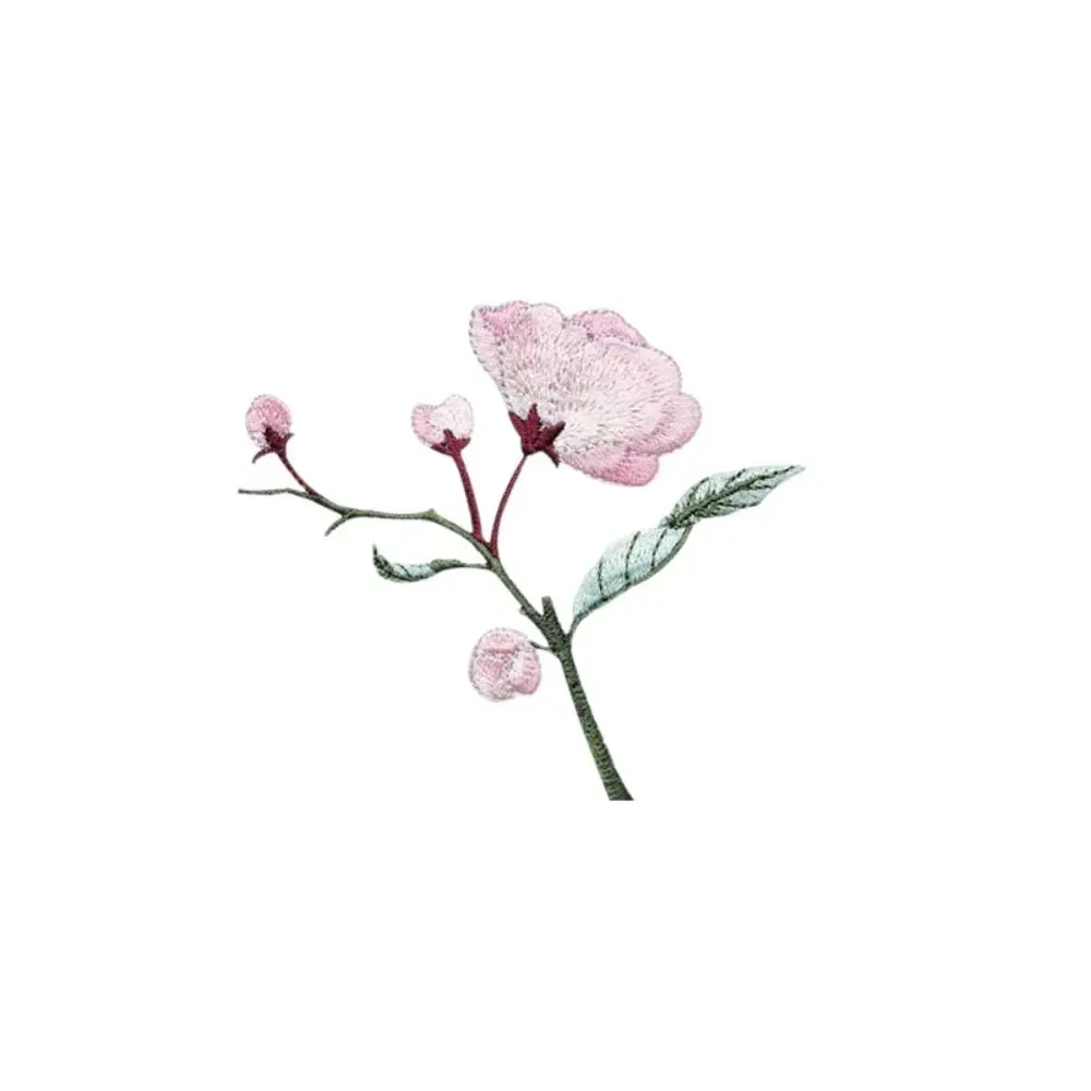 

Iron on Begonia Flower Embroidery Patches Handmade DIY Crafts Clothes Appliques Chinese Style Exquisite Clothes Sticker Sewing