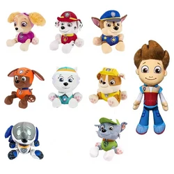 20Cm Cartoon Paw Patrol Plush Doll Chase Rock Animal Dog Cartoon Model Action Figures Movies Peripherals Children Christmas Gift
