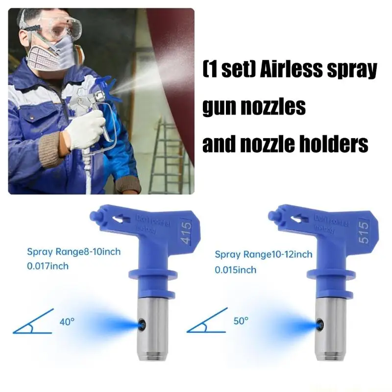 A2BE High Efficiency Industrial Sprayed Guns Tip And Base Set Optimized For Furniture Thick Coatings Durability Construction