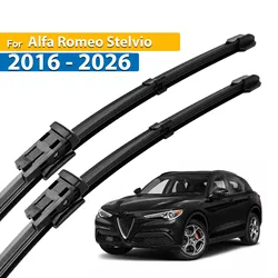 Erick's Wiper LHD Front Wiper Blades For Alfa Romeo Stelvio 2016 - 2026 Windshield Windscreen Window Car Rain Brushes 26