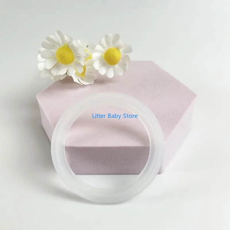 N80C واقيات الحلمة الفضية الدائرية المصنوعة من السيليكون ضرورية للأمهات المرضعات، مقاس كبير/صغير #4