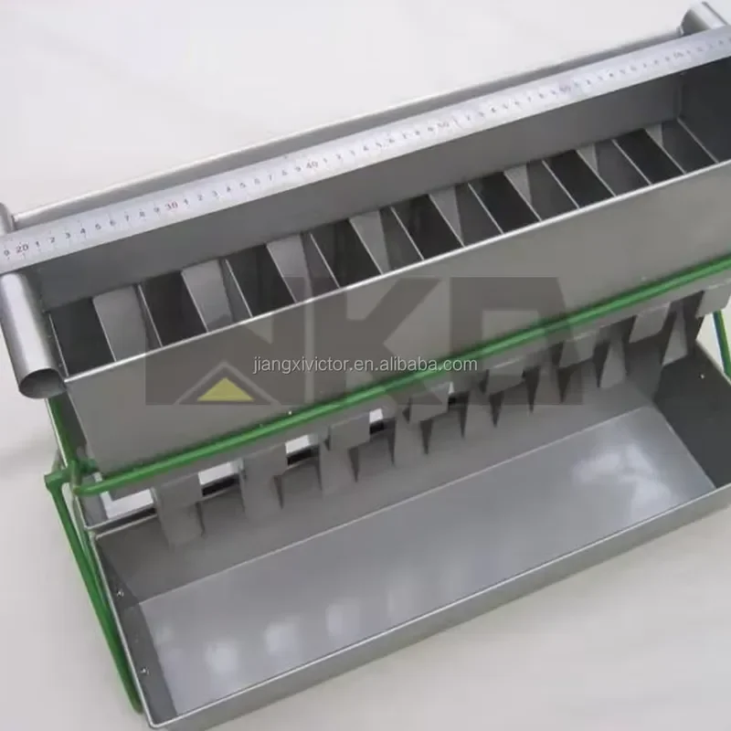 i Closed 32.5mm Groove Width Stainless Steel Riffle Mine Coal Separator Sample Division Riffle Splitter for Laboratory
