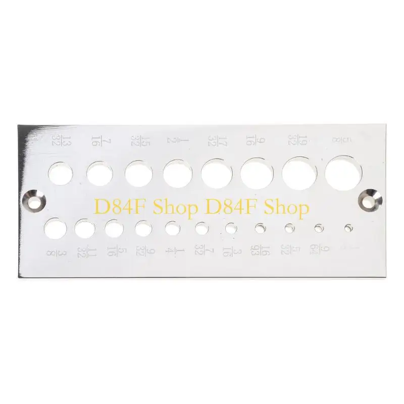 D84F الصلب صفيحة الصلب ، صانع قضبان خشب Dowel Imperial 19 حفرة في 1/32 "الزيادات 1/8" #3