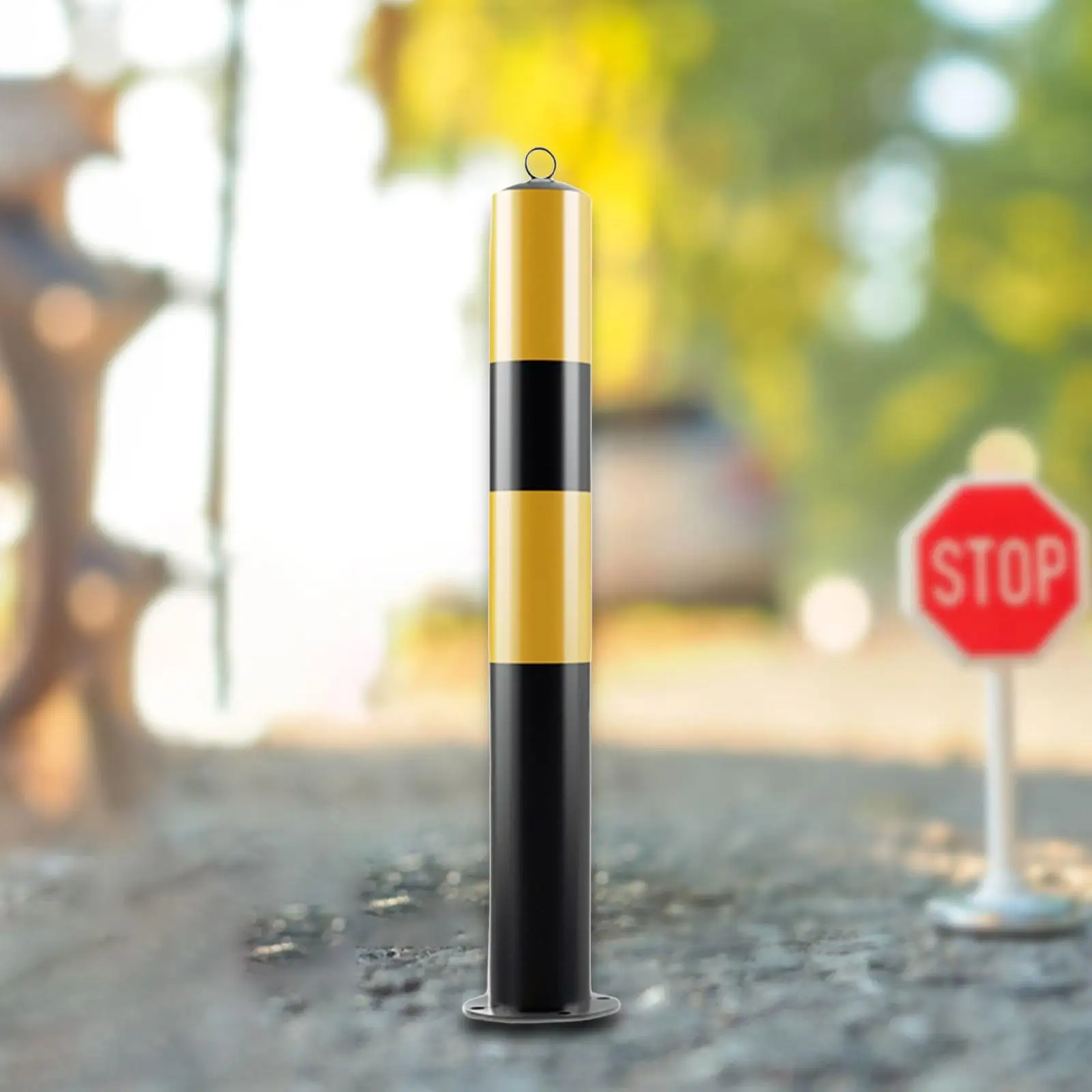 

Bollard Post 24' H for Parking Barrier Metal Accessory for Supermarkets And Road Intersections