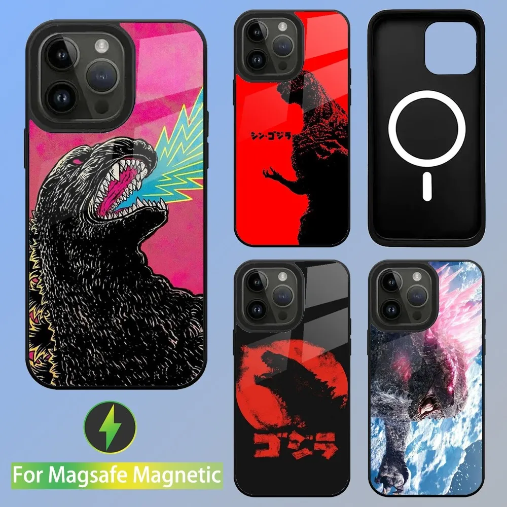 Monster G-GodzillaES Phone Case For iPhone 16,15,14,13,12,11,Plus,Pro,Max Mini Magsafe Magnetic Wireless Charging