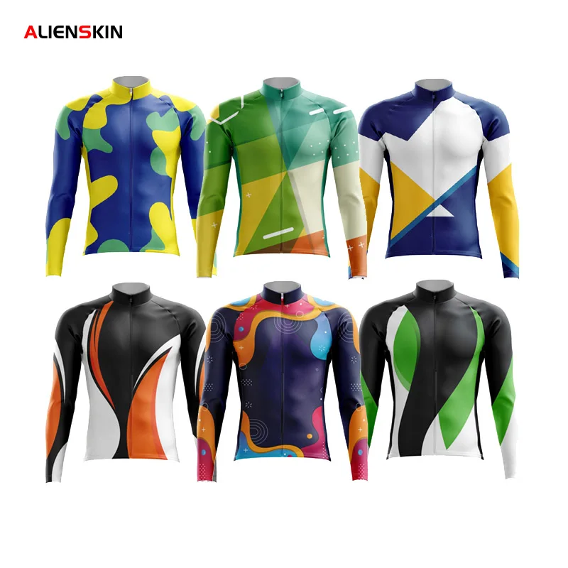 Pro Team Cycling Jerseys Long Sleeve Autumn Mens Cycling Jersey Bicycle Clothes Cycling Clothing Racing Shirts Maillot Ciclismo