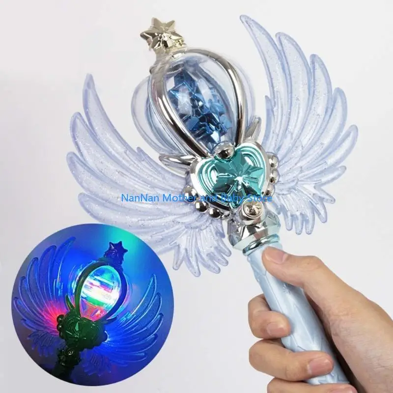 Gift Light Up Up Snowflake Wand Magical rotativo brinquedo para meninos para crianças meninos