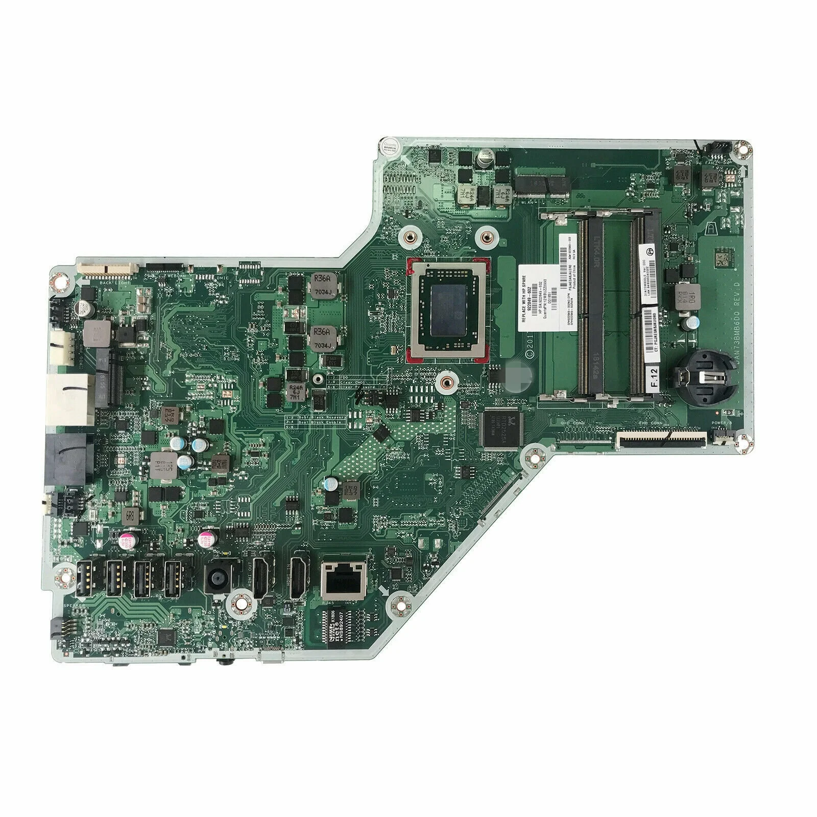 para hp 24-r 27-r 24-r016la Amd A10-9630p 922849001 922849601 Aio Placa-mãe 922849-002 Dan73bmb6d0 w Amd A12-9730p Novo