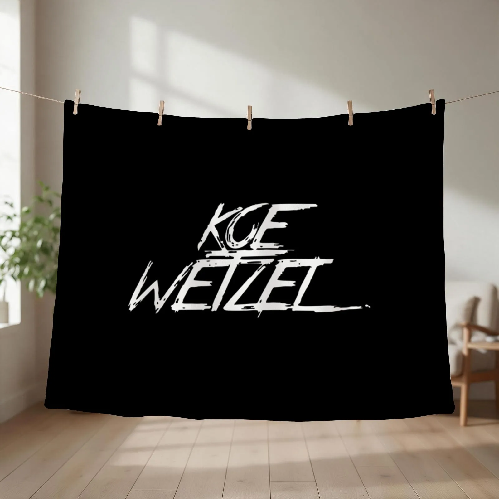 koe wetzel logo Merchandise Throw Blanket couch cozy soft plush fuzzy picnic outdoor blanket