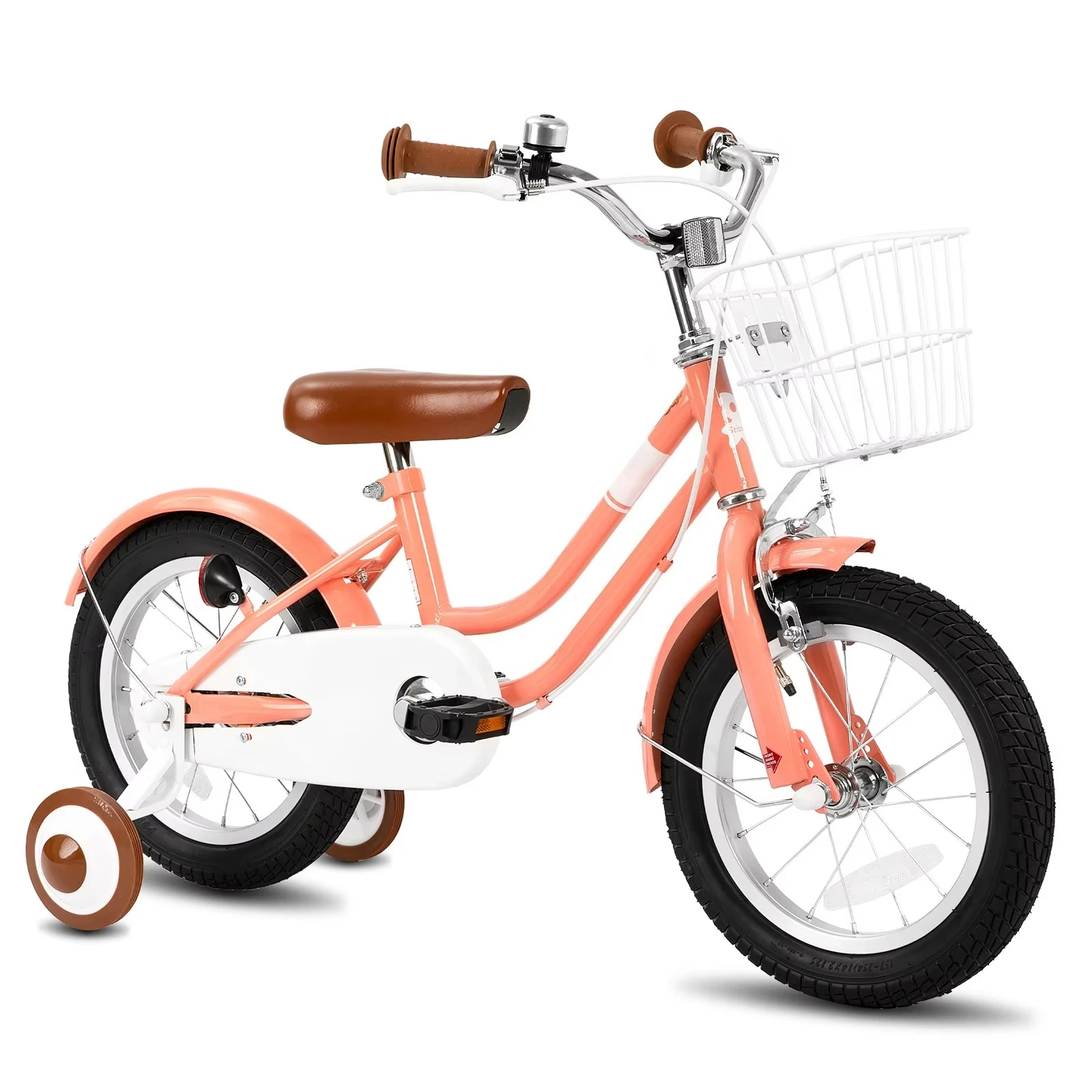 For STITCH 12 14 16 Inch Steel Frame Kids Bike with Dual Brakes System Training Wheels Customizable OEM ODM
