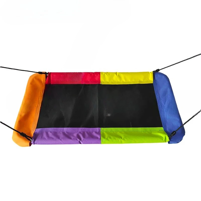 Rectangle Oxford cloth jumping cloth swing, garden sling family tree swing