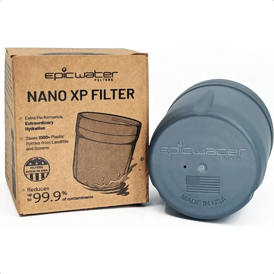 

REPLACEMENT FILTER for Epic Nano Water Filter Pitcher or Dispenser. Nanofiltration Removes Bacteria Virus Cyst Lead Chromium 6