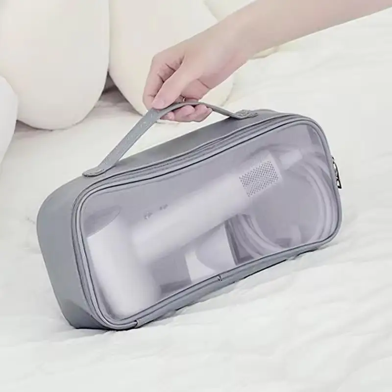 Hair Dryer Carrying Case Curling Iron Straightener Storage Case Clear Window Storage Bag Portable Travel Case Storage