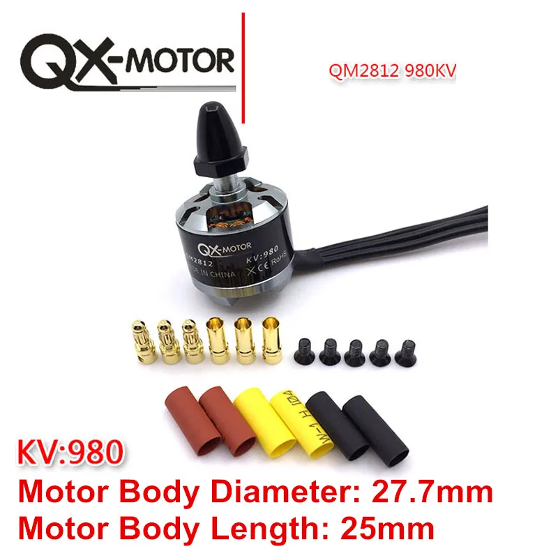 QX-Motor QM2812 2212 980KV CW CCW กันน้ํามอเตอร์ไร้แปรงสําหรับ F330 F450 F550 Multicopter RC quadcopter Drone มอเตอร์อะไหล่