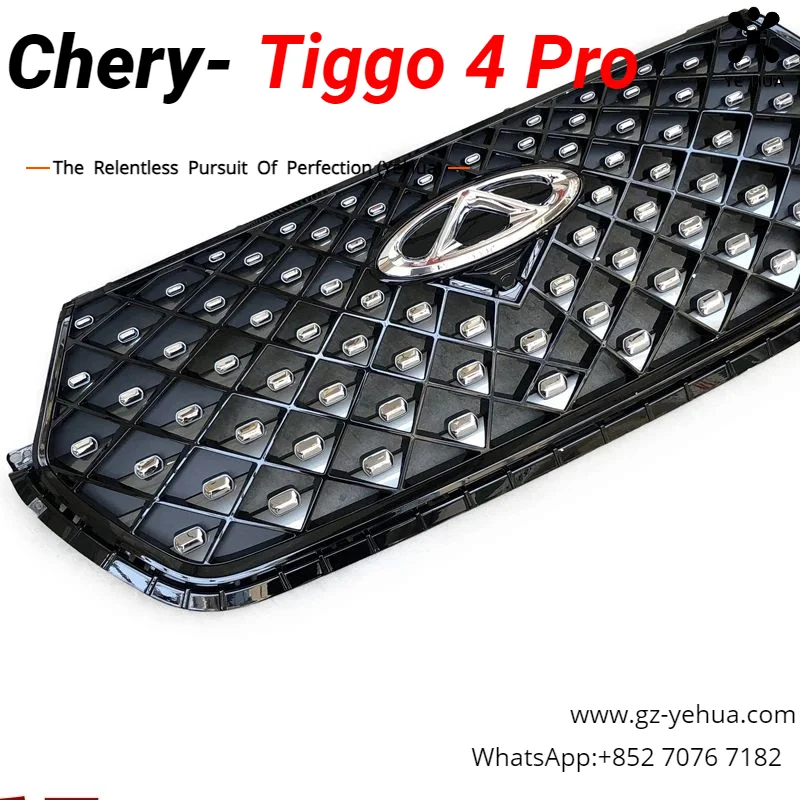 

For Chery Tiggo 4 Pro 2020 2023 Front Grille Radiator Water Diamond Original Automobiles Parts Accesorios Para Auto Tools