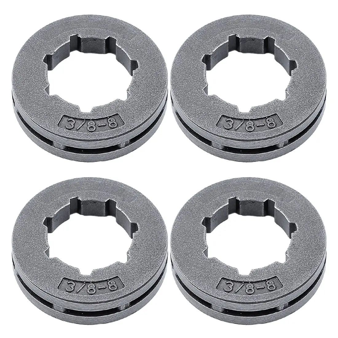 A34R 4Pcs 3/8 inch 8T Sprocket Rim for STIHL 064 066 088 090 MS660 MS880 Husqvarna 394 395 Chainsaw