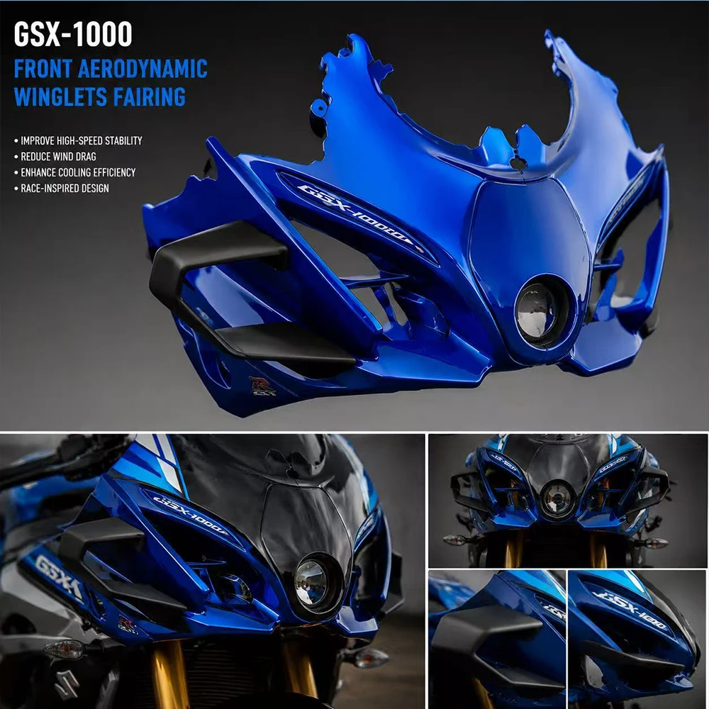 AERO For Suzuki GSXR1000 GSXR1000R L7 L8 L9 2017-2024 Front Winglet Fairing Aerodynamic Kit Modification Accessories