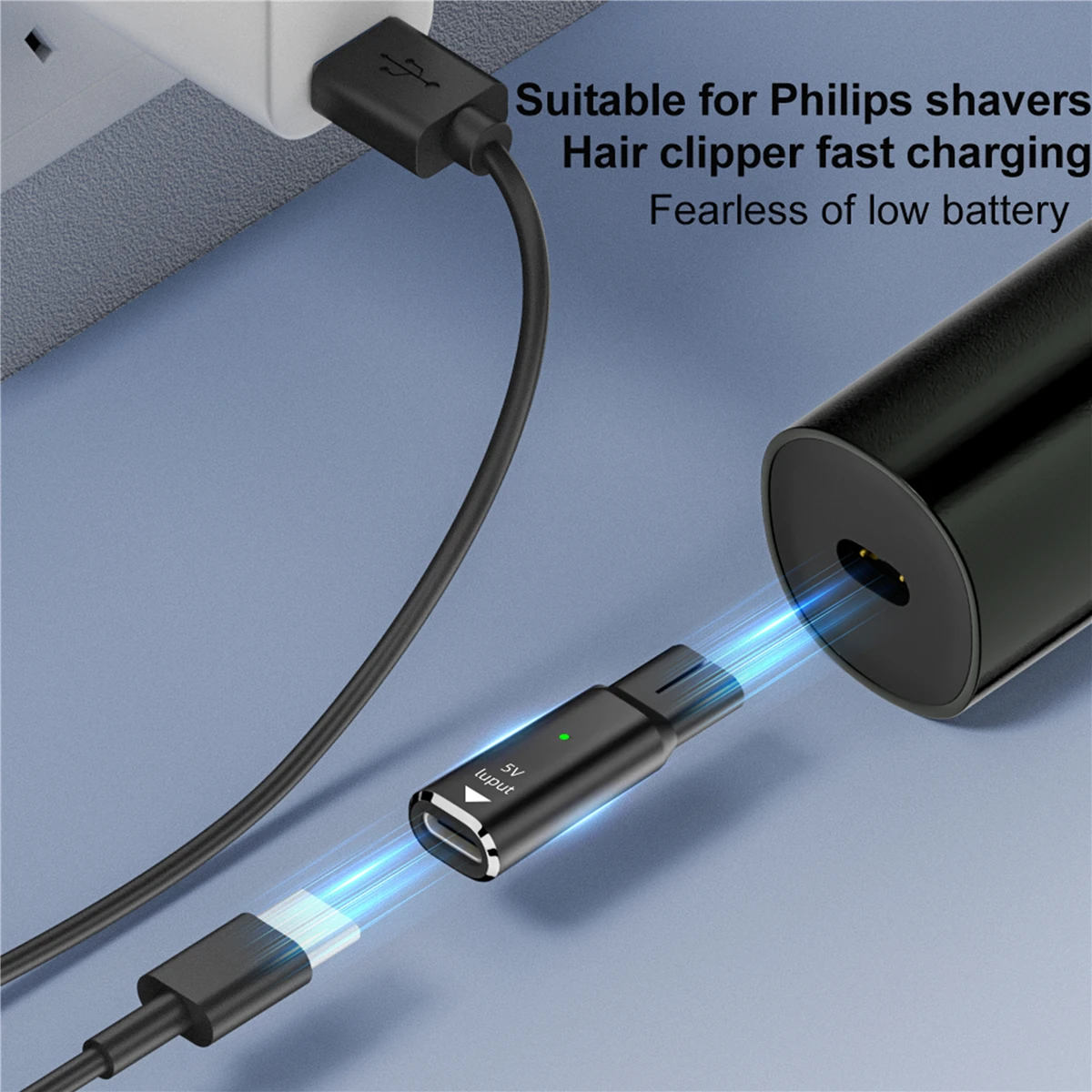 USB​ Type C PD to DC 4.3V 5V 8V 15V Power Adapter Converter for Philips Shaver Razor Electric Hair Clipper Fast Charge Connector